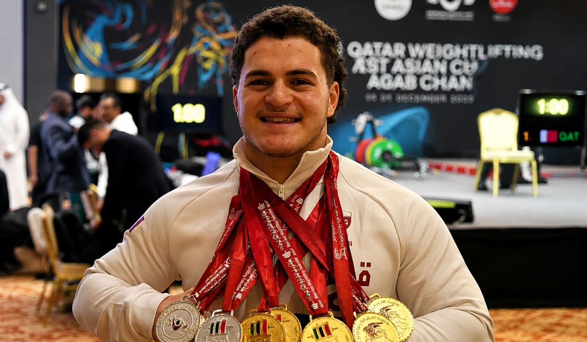 Qatari weightlifter Fares Ahmed Jaber sets personal bests at Asian Championships